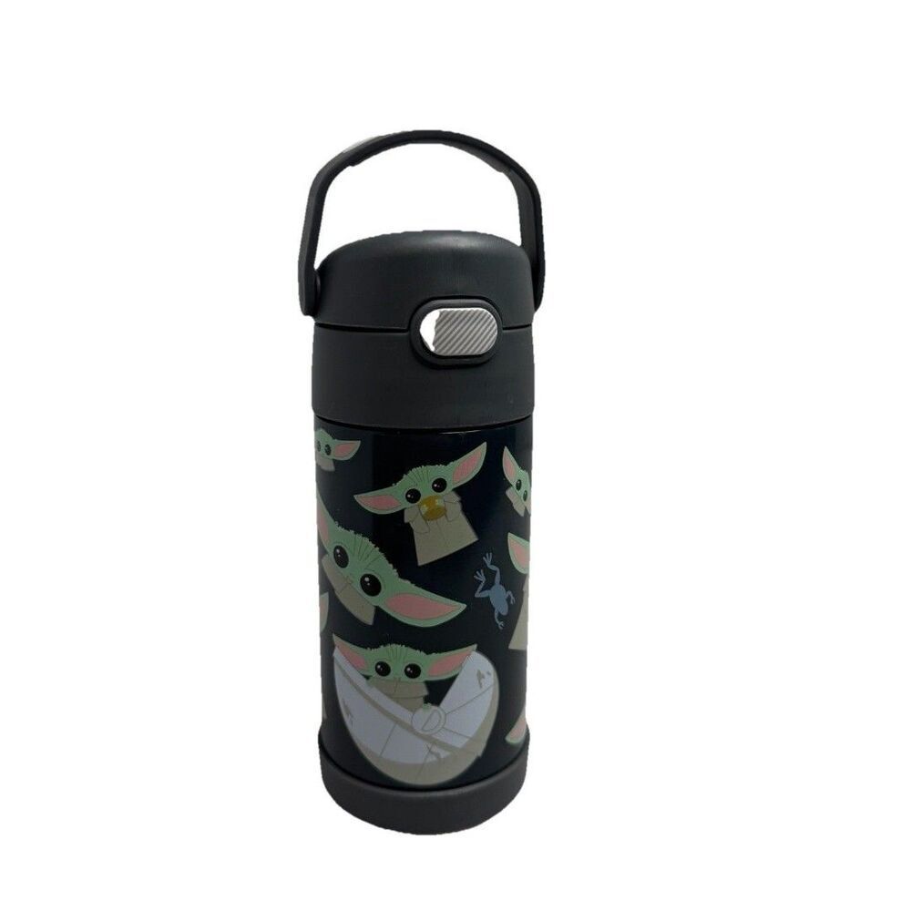 Thermos Kids 10 oz Grogu Baby Yoda Bottle Flip Top Star Wars Handle BPA Free